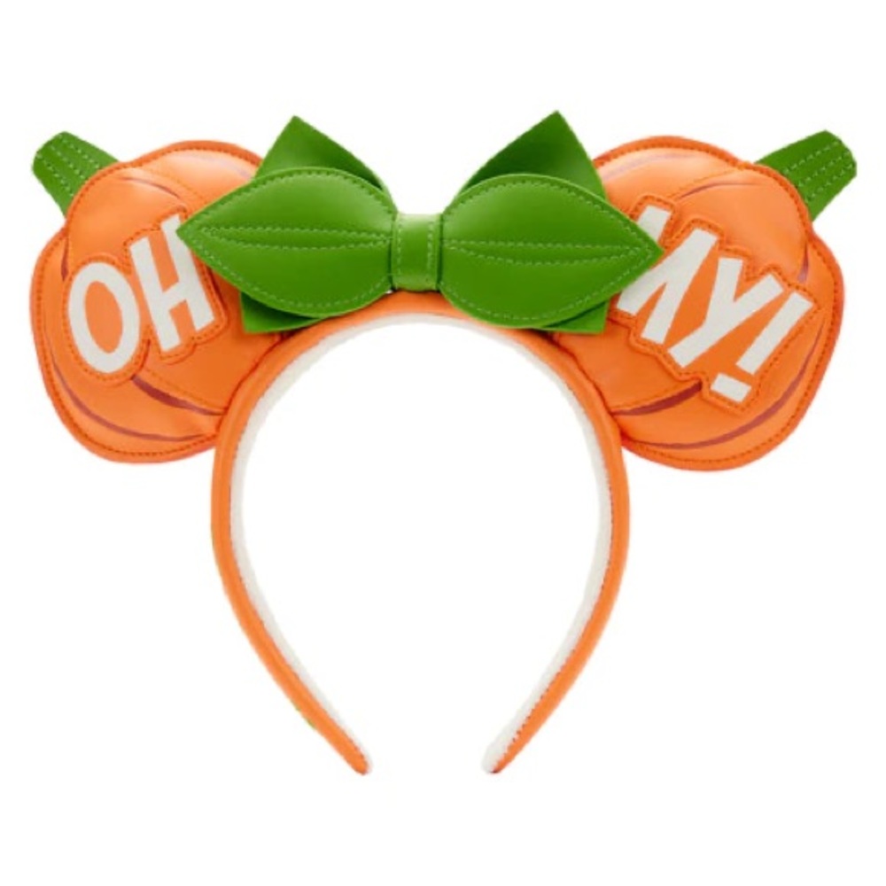 Loungefly Disney Minnie Mouse Pumpkin Oh My Ears Headband One Size GITD